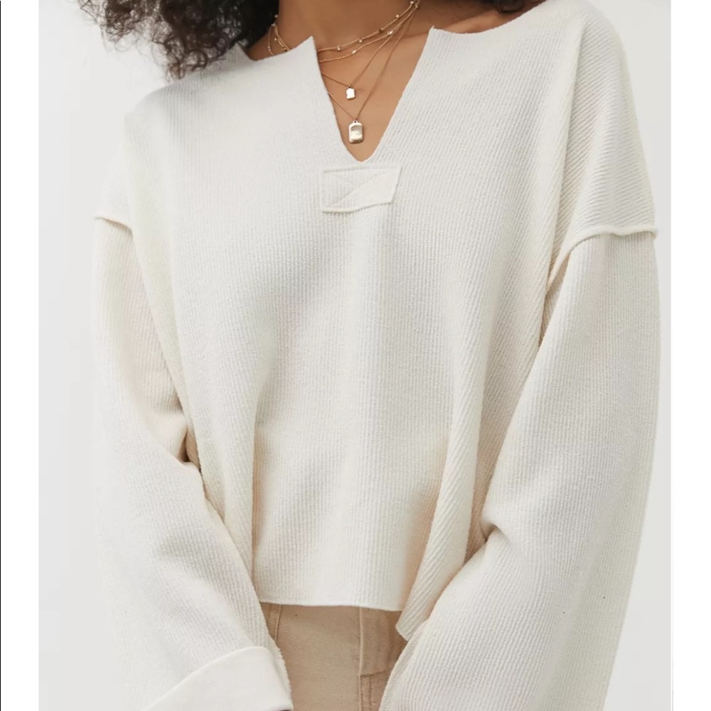 UO Inside Out Notch Neck top
